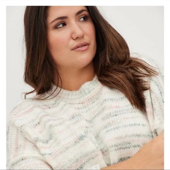 NWT Torrid drop shoulder sweater marked sz 0X - Picture 4 of 10